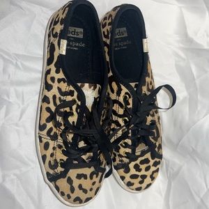 Kate Spade and keds collab leopard print sneakers size 6.5
